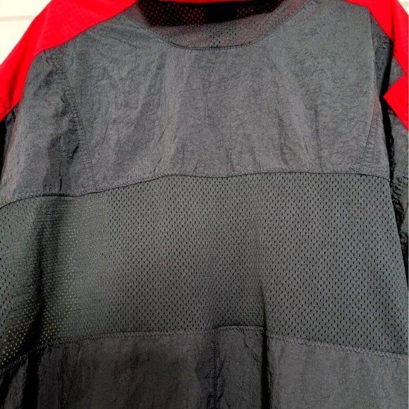 Nike 1/4 Zip Training Hoodie Mens Size Large Black Lightweight Hood Windbreaker - Picture 9 of 12